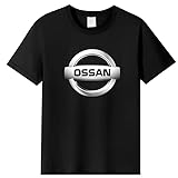 [XOXOSEXY] OSSAN オッサン おっさん 文字 ジョーク パロディ 半袖 ホワイト おもしろ半袖Tシャツ L