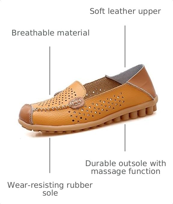 Image of VenusCelia Women's Floral Comfort Walking Flat Loafer