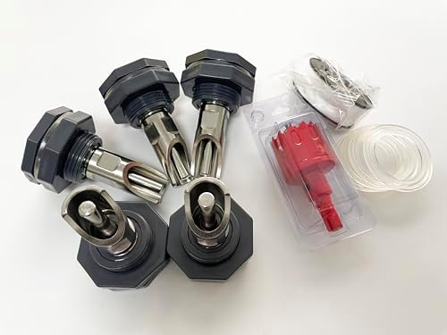 5 Pack Pig Waterer Nipples with Tank Connectors, Pig Watering System for Hogs, Piglets, Goats, Dogs - 5