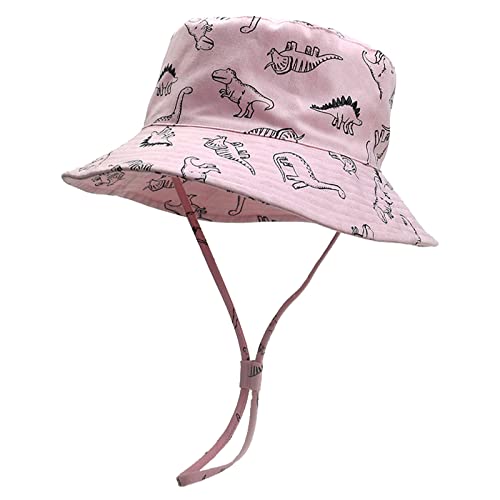 Générique Chapeau Bebe,Toddler Bucket Hat Cartoon Caps Dinosaur Boys Hat Wide Brim Outdoor Play for Boy and Girl
