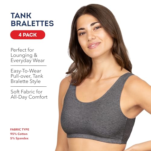 Image of Fruit of the Loom Women's Built Up Tank Style Sports Bra Value Pack