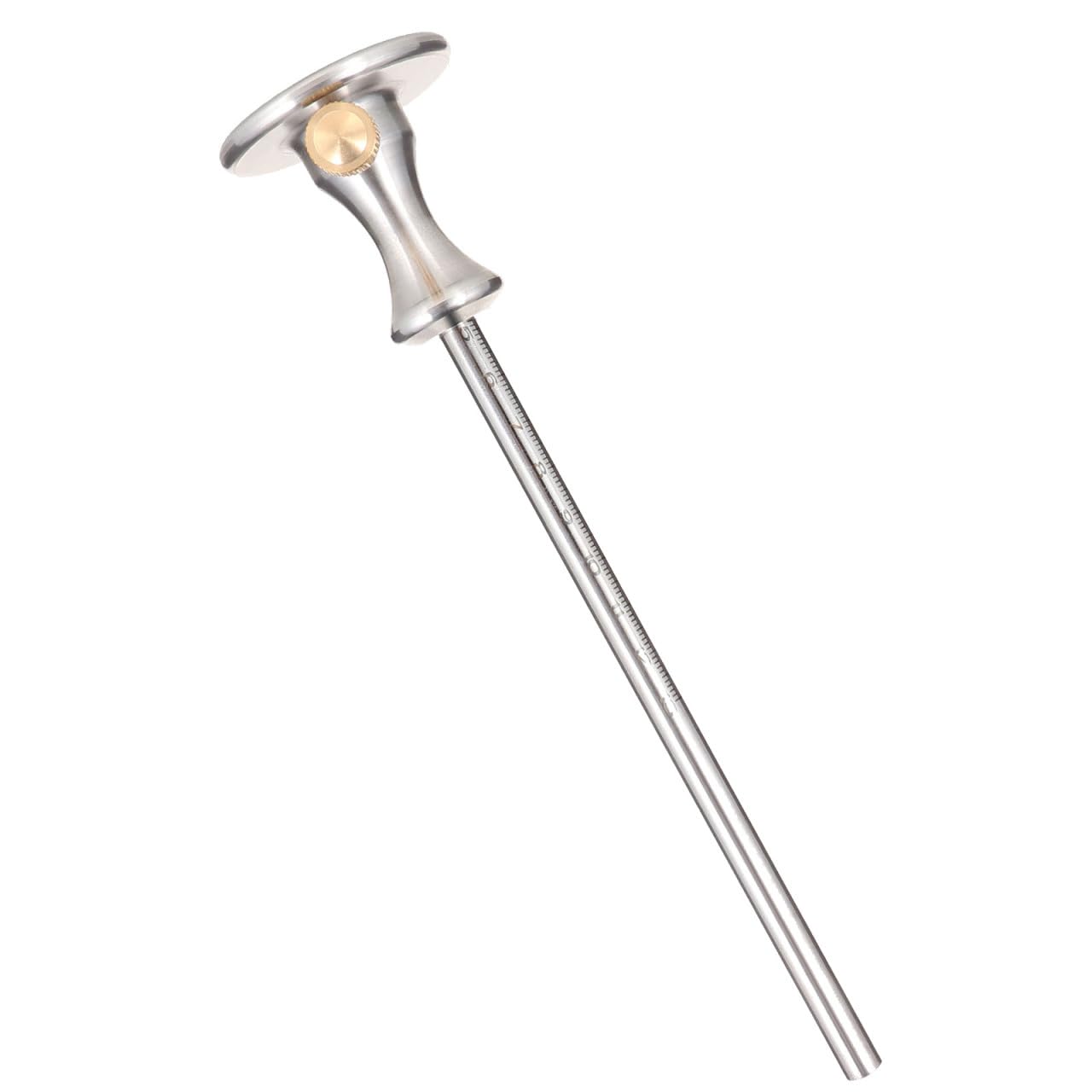 Herramienta de Trazado para Carpintería, Herramienta para Marcar Madera, Acero Inoxidable y Aleación de Aluminio, Regla Graduada Grabada, Guía Microajustable Tornillo, Diseño