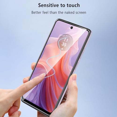 Pollachi for Motorola Moto E14/G04/G04S 2024 Screen Protector [3 Pack] Tempered Glass Film for Motorola Moto E14/G04/G04S,Protective Film 9H Hardness,Shatterproof,Anti Fingerprints,No Bubbles - Image 4