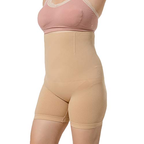 Shop Pop Fashion Plus Size Shapewear for Women - Thigh Slimming Shorts Body Shaper (Beige, L/XL)