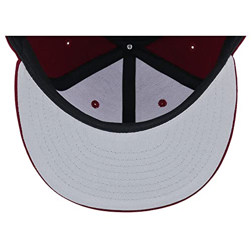 Image of Lids Blank Premium Full Court w /Colored Under Visor Fitted Cap