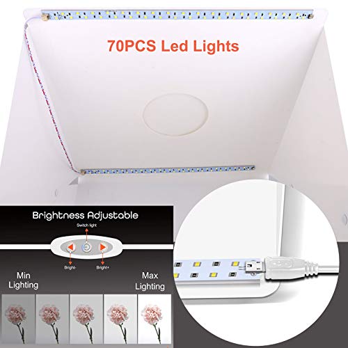 image for GUOER Photo Studio Table Light Box, 16 X16 inch for Food Photography K