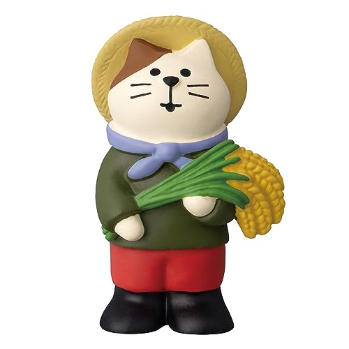 デコレコーポレーション concombre 米農家猫 サイズ：約W4 D3 H5.6 ZCB-35803のサムネイル