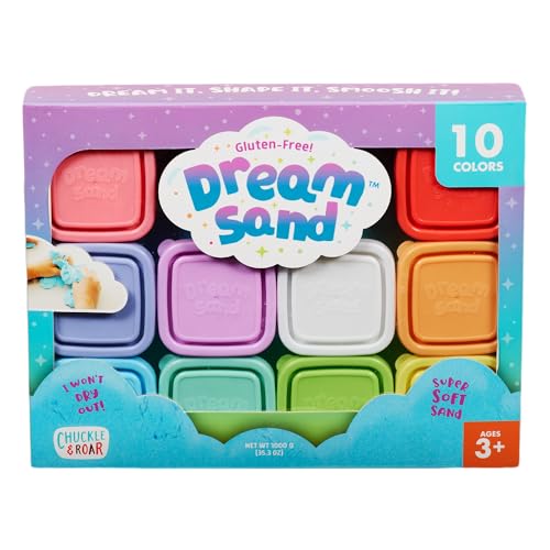 Chuckle & Roar Dream Sand 10 Pack Sensory Play Sand No Residue Ages 3+