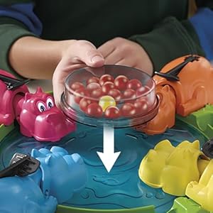 Hungry Hungry Hippos Game for Preschoolers | Instant Marble Relaunch, Easy Set-Up & Storage| Ages 4 and Up | 2 to 4 Players | Kids Games Hungry Hungry Hippos Game for Preschoolers Instant Marble Relaunch Easy Set Up Storage Ages 4 and Up 2 to 4 Players Kids Games