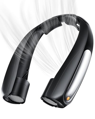 Portable Neck Fan, Hands-Free, 6 Speeds, 6000 mAh Battery, 360° C...