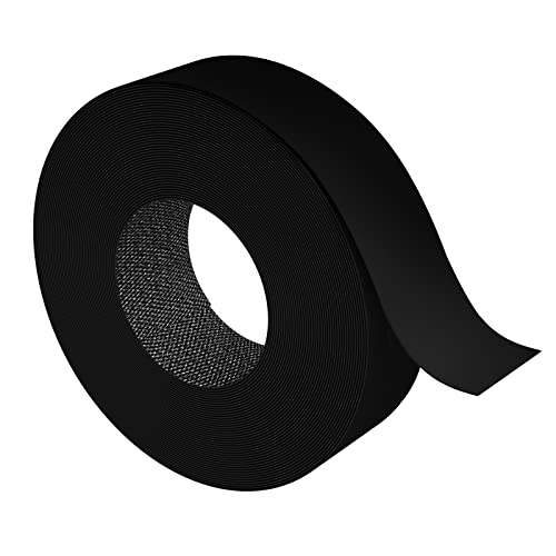Image of Melamine Edge Banding, 1 1 /2 inch x 250ft roll of Veneer Black Edge Banding Pre-glued, Real Wood Tape Banding for Cabinet Repair Furniture Restoration