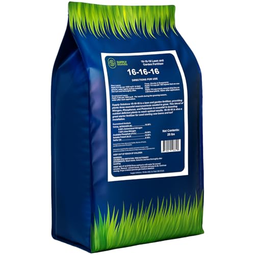 Supply Solutions 16-16-16 Complete Lawn & Garden All Purpose Granular Fertilizer - The Ultimate Plant Food for Lush Greenery & Vibrant Blooms - for All Plants Vegetables Fruits and Berries - 25lbs