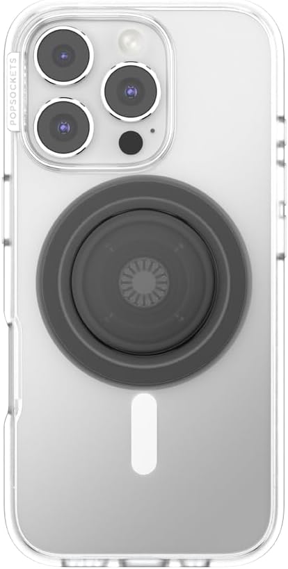 PopSockets Phone Grip for MagSafe, Magnetic Holder, Phone Stand, Black - New Essentials - Image 3