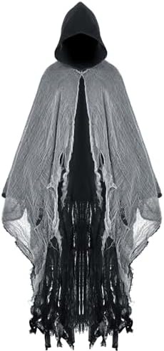Geyoga Grim Reaper Costume for Adults, Halloween Cloak