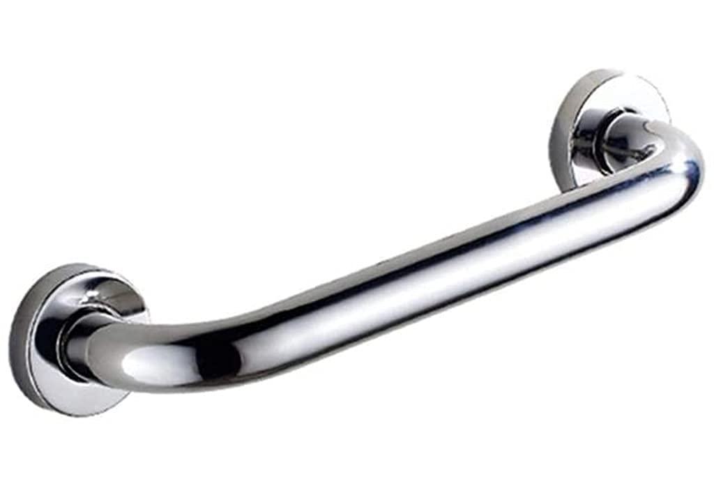 Barra de apoyo de seguridad, barras de apoyo para ducha, pasamanos de baño de cromo pulido, manija de apoyo de seguridad para bañera, inodoro, discapacitados, ancianos, niños, asistencia/plata/85 cm