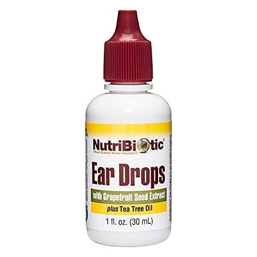 Gotas para los oídos con el extracto de semilla de pomelo, 1 oz fl (30 ml) - NutriBiotic