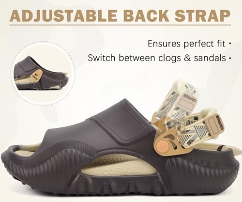 Image of COFACE Mens Orthotic Clogs Orthopedic Mules for Men Recovery Sandals Man Plantar Fasciitis Summer Casual Size 7-15
