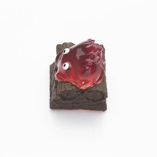 Mechkeeb Little Flame パーソナリティキーキャップ アニメ 周辺機器 キーキャップ かわいい 半透明 樹脂 キーキャップ MXメカニカルキーボード用 (Little Flame)
