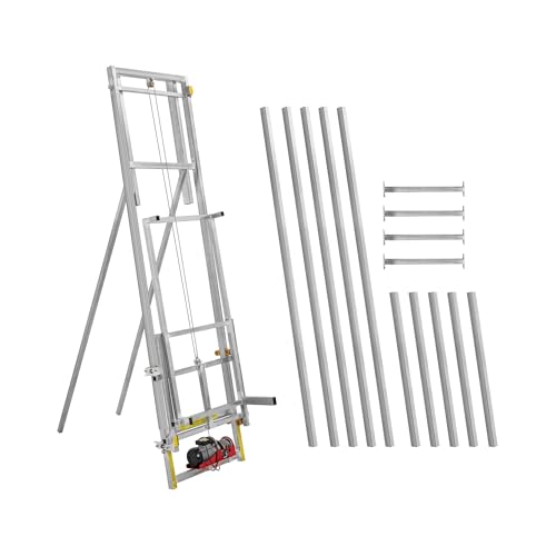 MSW Monte-matériaux 15 m jusqu'à 200 kg version verticale également pour toits plats - Monte-charge de chantier Monte-tuiles Échelle monte-charge...