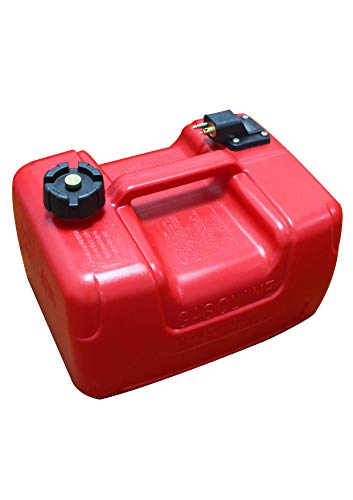 Portable Boat Fuel Tank 12L 3 Gallon Marine Outboard Motor Fuel Tank w/Connector - Thumbnail 2