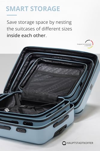 Image of HAUPTSTADTKOFFER - Spree - Hartschalen-Koffer Koffer Trolley Rollkoffer Reisekoffer, Pool Blue, 55 cm (S), Hand Luggage