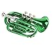 Student Brass Trumpet Beginners Playing Wind Instruments B Flat Green Palm Horn Musical Instrument