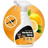 Schädlingsmeister Marderfrei Spray 500ml - LANGZEITSCHUTZ - Marder vertreiben mit Eukalyptus - Marderspray Auto - Anti Marder Spray - Marderschreck spray
