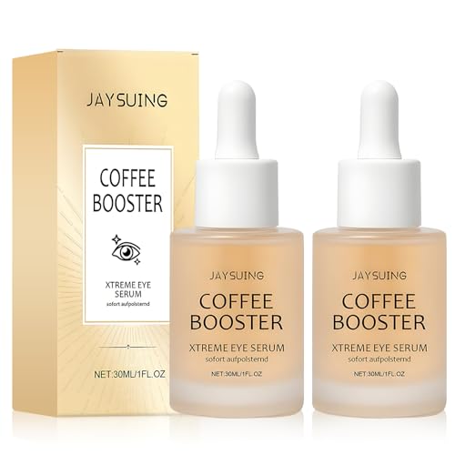 2PCS Caffeine Eye Serum, Sérum Contorno Ojos con Acido Hialuronico y Cafeína, Serum Contorno de Ojos Antiarrugas, para Bolsas de Ojos Ojeras Arrugas y Lineas Finas, Anti Envejecimiento