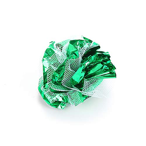 mewmewcat 1 PCS Crinkle Ball Cat Toy Bolas de enrugamento interativas para gatos pequenos Gaze Glitt