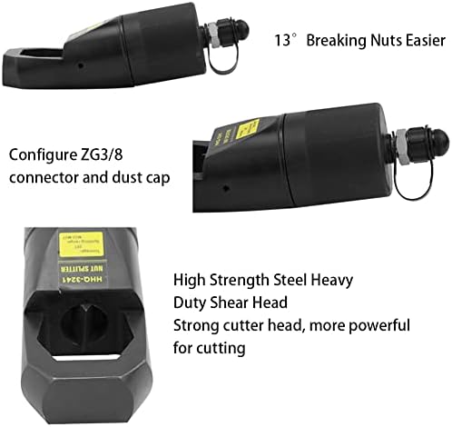 Heavy Duty Hydraulic Nut Splitter Tool - Metal Nut Separator & Breaker for Easy Nut Cutting - Durable Nut Cutter & Splitter, HHQ1924