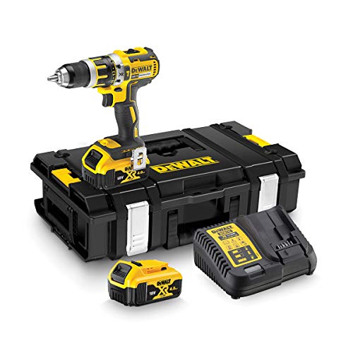 DEWALT DCD795M2-QW - Taladro Percutor a bateria sin escobillas XR 18V 13mm 60Nm con 2 bater�as Li-Ion 4,0Ah y malet�n
