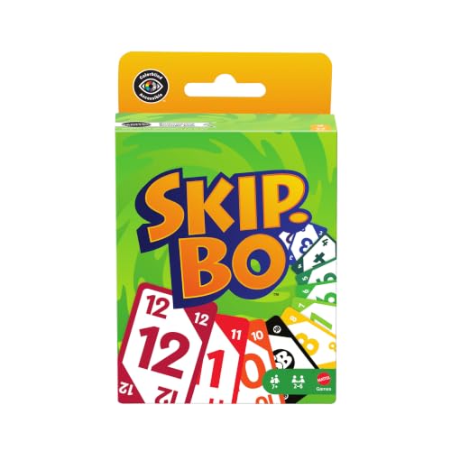 Mattel Games Skip-Bo Gioco di Carte, 7+ anni, 2-6 Giocatori