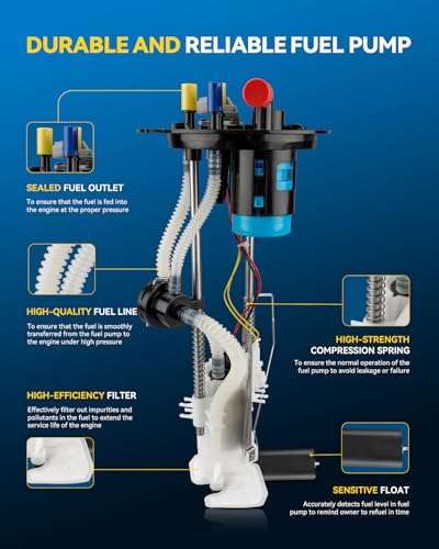 Image of PHILTOP Electric Fuel Pump Assembly with Sending Unit, Compatible with Ford Ranger 2004-2007 2.3L /3.0L /4.0L, B3000 /B4000 2004-2006, Replaces FG0882 E2356M E2363M