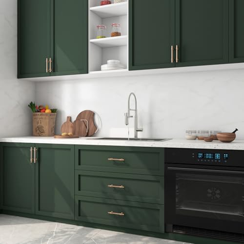 FunStick Dark Green Wallpaper Peel and Stick Green Contact Paper for Cabinets Drawers Countertops Kitchen Cabinet Contact Paper Waterproof Vinyl Wrap Removable Wallpaper for Bedroom Walls 15.8'x78.8'