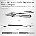 Pristis 4-in-1 Fly Tying Scissors, Fishing Gear with O Ring Spliter, Line Cutter, Lure Eye Cleaner and Hook Sharpner Kit, Stainless Steel Braided Mono Fluoro Clippers, Nipper Pliers Tool Accessories
