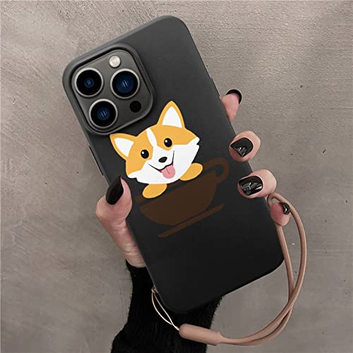 Corgi Dog Coffee Paw iPhone 13 Mini/iPhone 13 Pro/iPhone