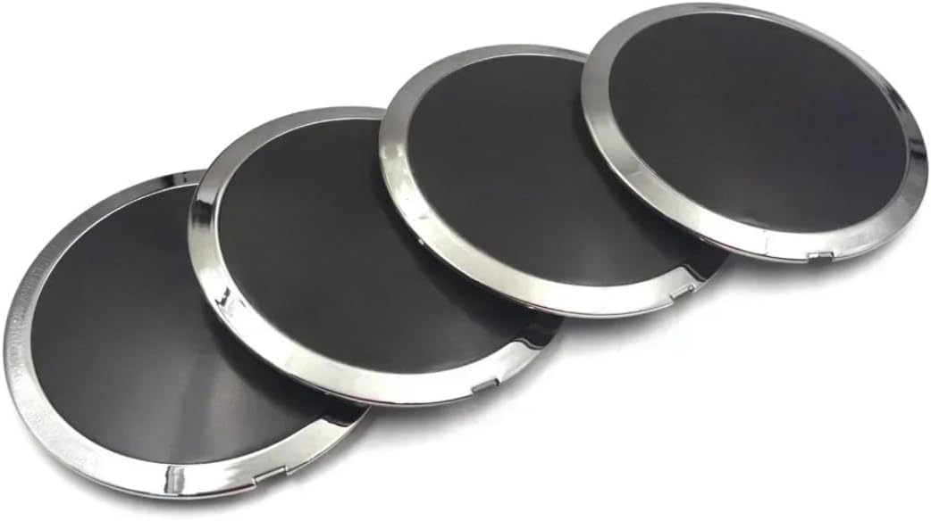 Lug Nut Covers for Fiat 500, 133mm Wheels Centre Hub Caps 68078419AC 68078421AC 51884863(2PCS)