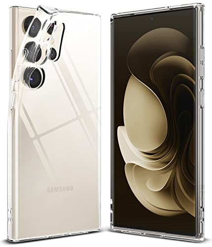 Ringke Air Kompatibel mit Samsung Galaxy S23 Ultra 5G (2023) Hülle, Flexibles Stoßdämpfendes TPU Leicht Dünne Transaprent Durchsichtige Case für Galaxy S23 Ultra - Clear Cover