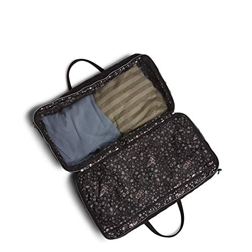 Vera Bradley Women's Performance Twill Lay Flat Travel Duffel Travel Bag, Black, One Size