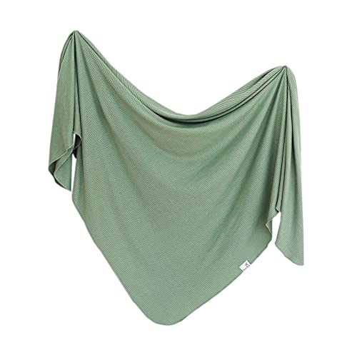 Image of Copper Pearl Baby Swaddle Blanket - Premium Knit Baby Blanket, Large Soft Stretchy Receiving Blankets for Baby Boy and Girl, Swaddles for Newborn, Infant, and Toddler (Clover)