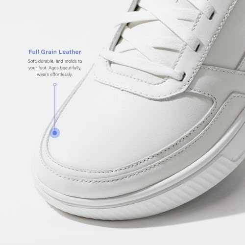 FLUX FOOTWEAR Adapt Leather Trainer – Full Grain Leather Sneakers with Zero Drop, Wide Toe Box & Flexible Traction for Walking, Casual Wear, Urban Lifestyle4