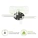 Kanto P101W Universal Projector Ceiling Mount | Solid Steel Construction | Easy to Install | White