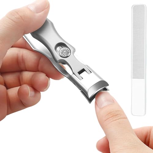 Coupe-ongles manucure à ouverture large en acier pour soin des pieds précis