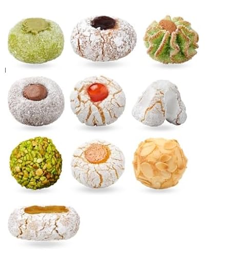 Pasticcini Siciliani, sizilianisches Mandelgebäck 350 g, weiche Mandelpaste in 9 verschiedenen Variationen Pasticcini Siciliani, sizilianisches Mandelgebäck 350 g, weiche Mandelpaste in 9 verschiedenen Variationen