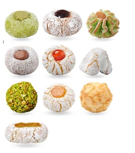 Pasticcini Siciliani, sizilianisches Mandelgebäck 350 g, weiche Mandelpaste in 9 verschiedenen Variationen