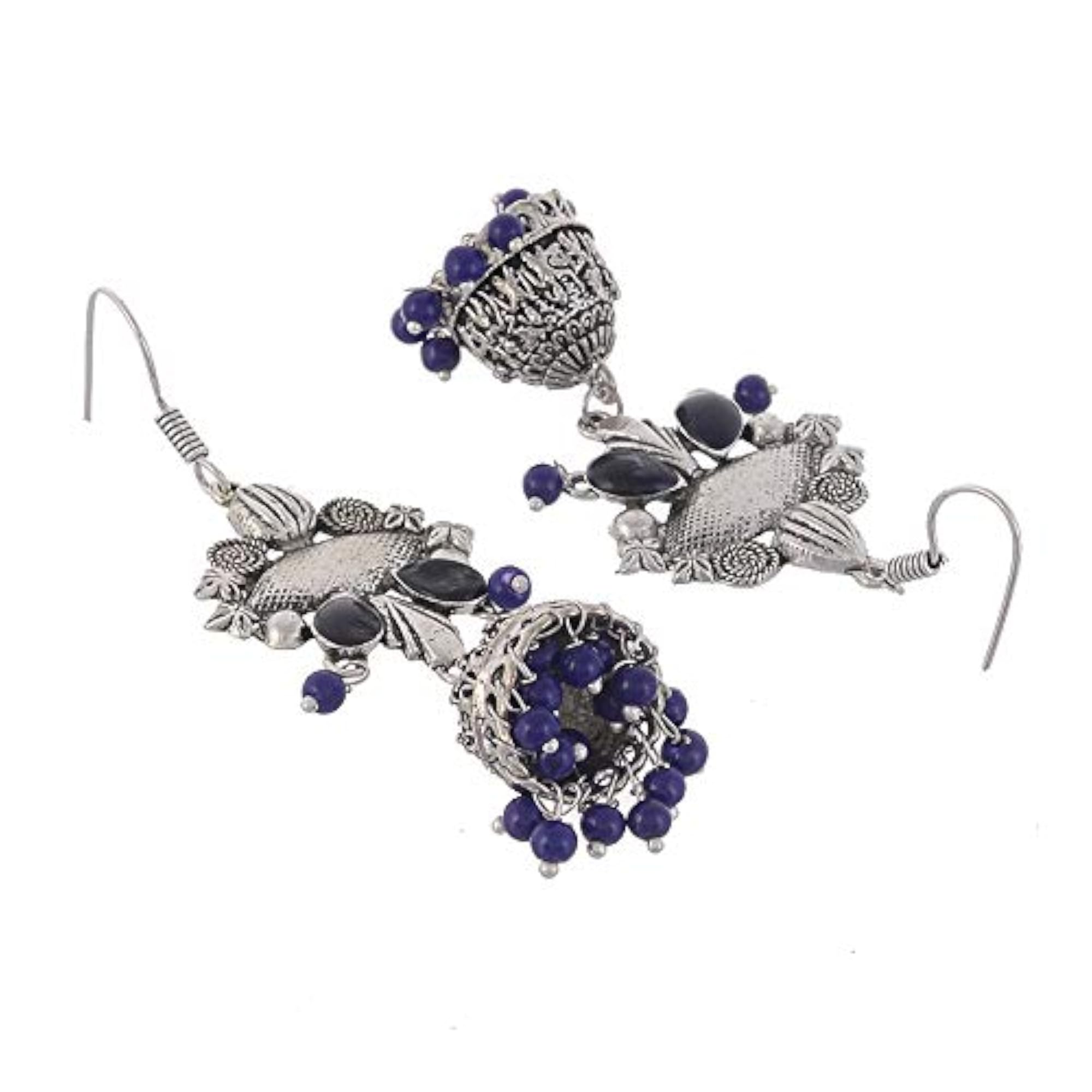 German Silver Earrings with Jhumki Design for Women