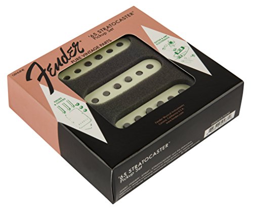 Fender 099-2237-000 Ensemble de micros Stratocaster Pure Vintage ’65 – Blanc Vintage - Les Beatles, Paul McCartney, John Lennon, RIngo Starr, George Harrison Fender 099-2237-000 Ensemble de micros Stratocaster Pure Vintage '65 - Blanc Vintage – Image 3