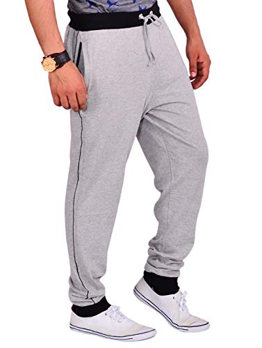 Image of VEGO Men's Grey Cotton Track Pant