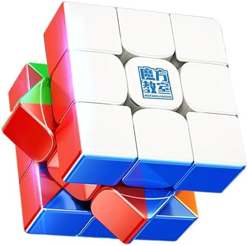 CuberSpeed Moyu RS3 M 2020 - Cubo insignia con revestimiento UV, 3 x 3 velocidades, sin adhesivos, Moyu RS3M 2023, superficie brillante con