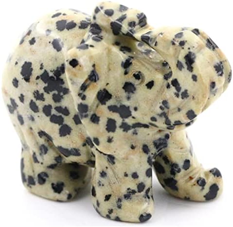 Ouubuuy Natural Green Aventurine Crystal Elephant Stone Gemstone Ornament Reiki Healing Crystal Gift 1.5 inch